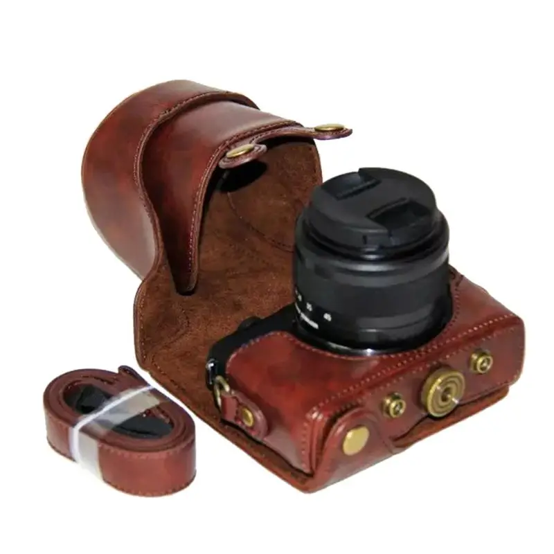 ПУ кожа камера сумка на плечо защитный чехол для переноски для Canon EOS M10 M100 15-45 мм аксессуары для камеры
