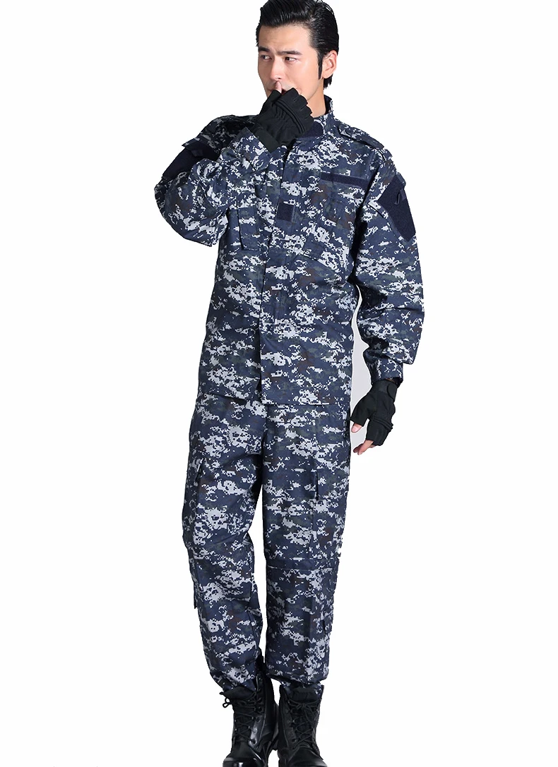 Лесной камуфляж Мужская тактическая куртка и брюки Военная камуфляж охота униформа АКУ