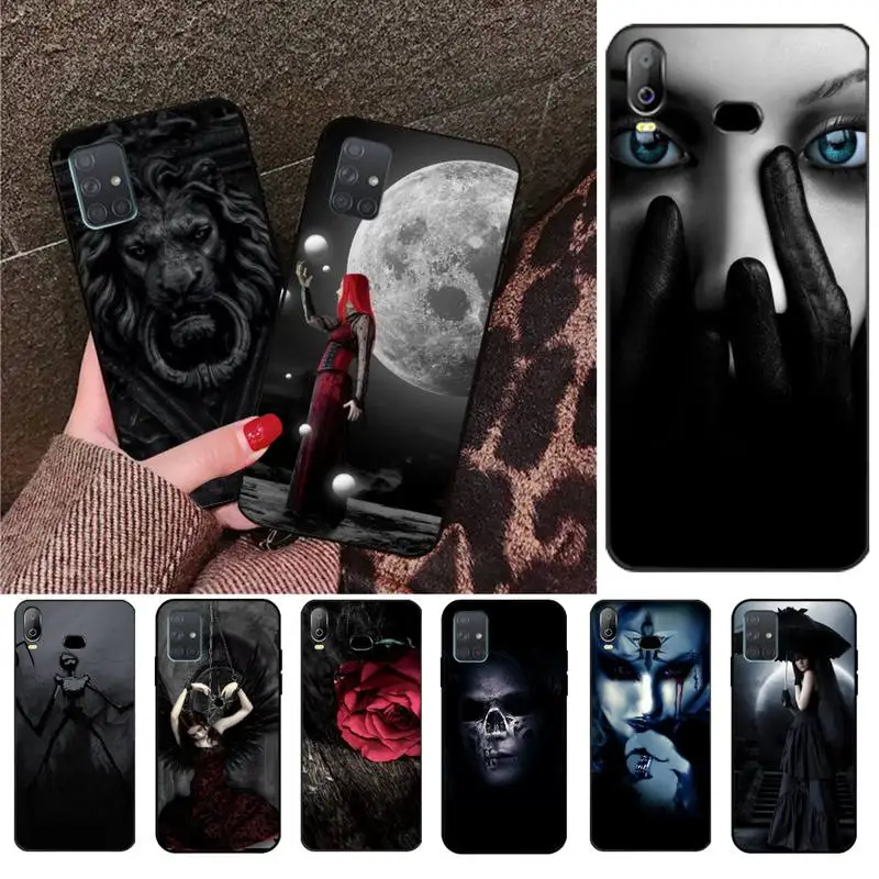 CUTEWANAN темные готические обои чехол для телефона Samsung A10 A20 A30 A40 A50 A70 A71 A51 A6 A8 2018 |