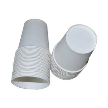 

100pcs Disposable paper cups White Paper Cup Tea Coffee Drinking Water Cup Painting Handmade 8Ounce 200ML