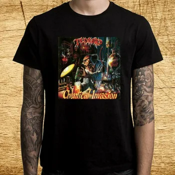 

Tankard Chemical Invasion Album Logo Men's Black T-Shirt Size S M L XL 2XL 3XL Tshirt Tops Short-sleeved TEE Shirt