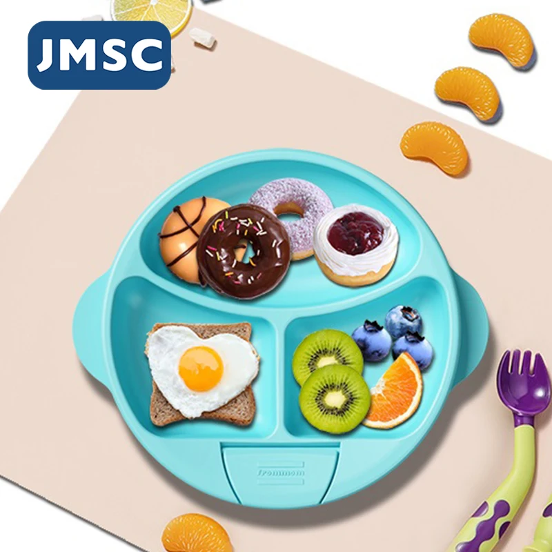 Силиконовая миска для кормления младенцев JMSC водонепроницаемая ложка посуда