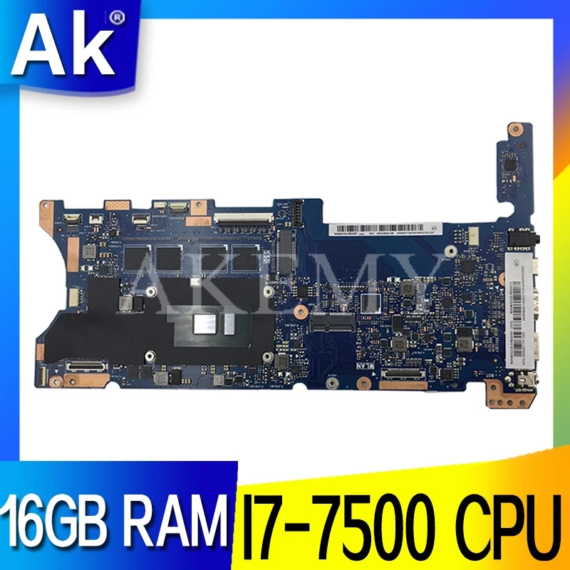 Akemy Top configuration Laptop Motherboard For ASUS UX360UAK UX360UA UX360U Mainboard 60NB0C00-MB8000 16GB RAM I7-7500 CPU | Компьютеры и