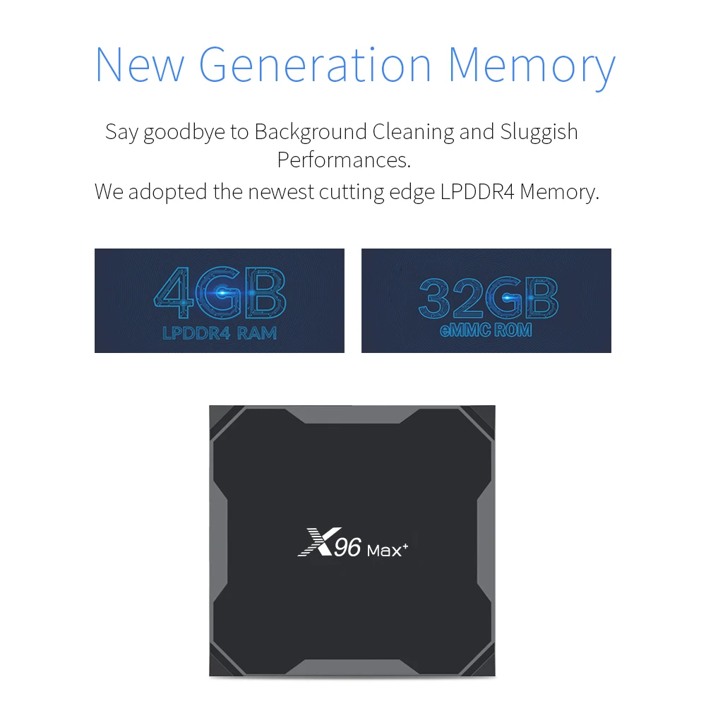 X96Max+ Smart TV BOX Android 9.0 Amlogic S905X3 LPDDR3 Quad Core 4GB 32GB 64GB 2.4G&5GHz Wifi BT 1000M 4K Set top box X96 Max X2