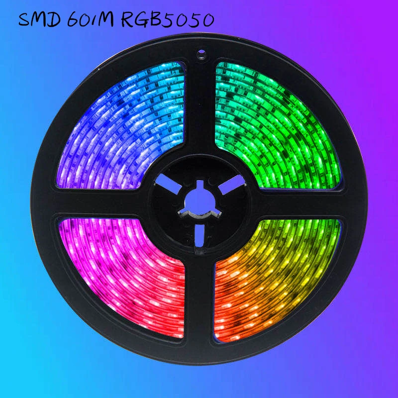 

LED Strip Lights Bluetooth luces Led SMD60 RGB5050 Waterproof Flexible Lamp Tape Ribbon With Diode Tape DC 12V 5M 10M 32.8ft 20M