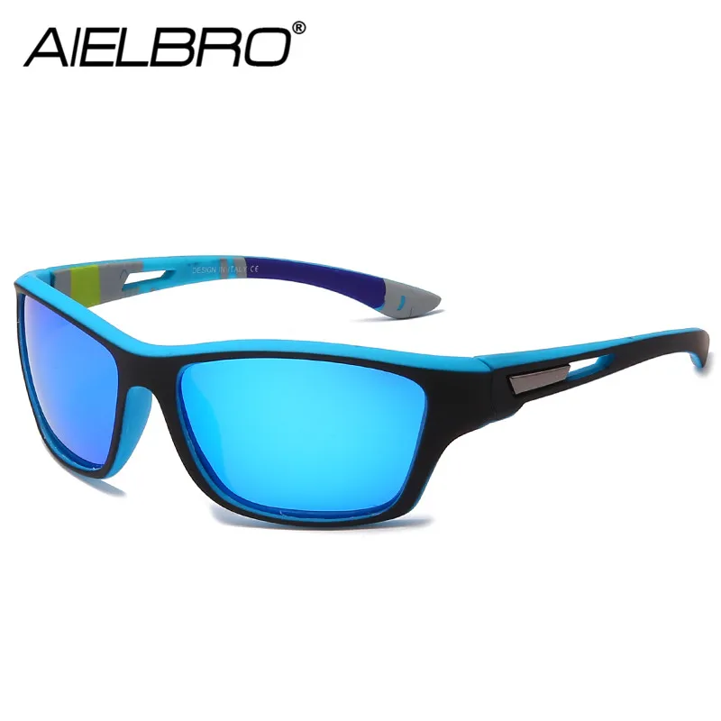 

AIELBRO Men Sunglasses Glasses Cycling Polarized Sunglasses Outdoor Sunglasses for Sports Men's Sunglasses Eyewear Bicycle