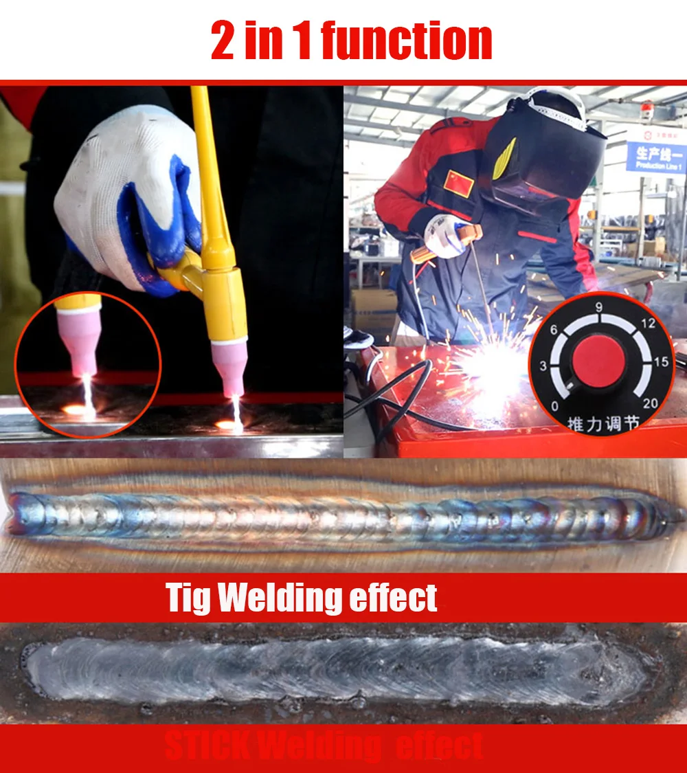 Новейший 220V 7700W 2в1 TIG/ARC Электрический сварочный аппарат 20-200A MMA IGBT инвертор для сварки рабочих и электрических работ