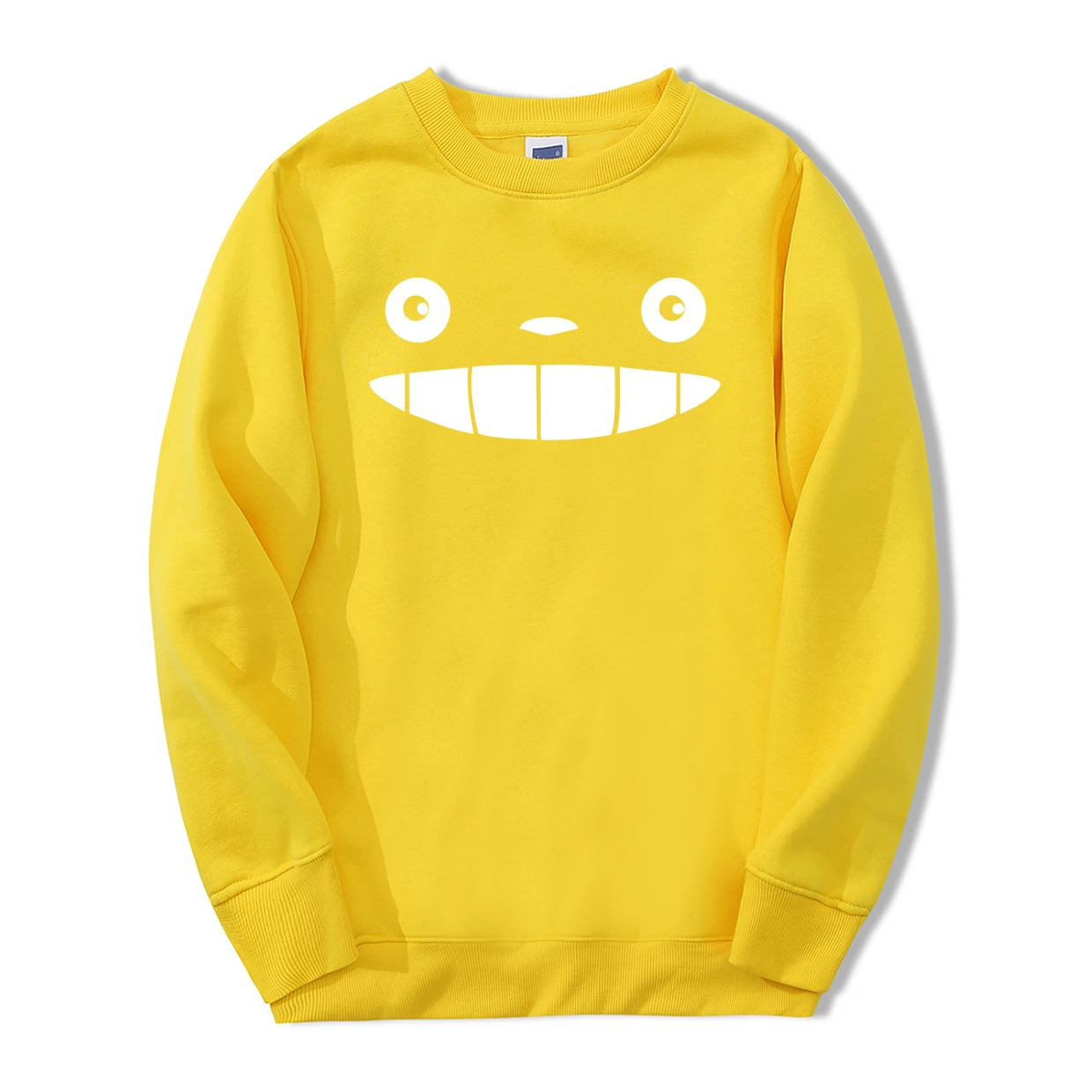 Tonari No Totoro Harajuku мужские толстовки осень зима теплый флис с капюшоном Япония Аниме свободный крой модная верхняя одежда - Color: Yellow 5