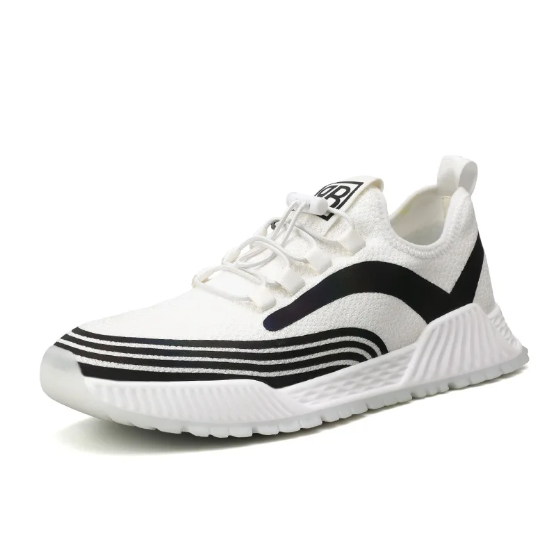 

Reflective Men Sneakers Classic Anti-slip Rubber Knitted Mesh Men Sport Shoes Outdoor Exercise Workout Walking Running Shoes