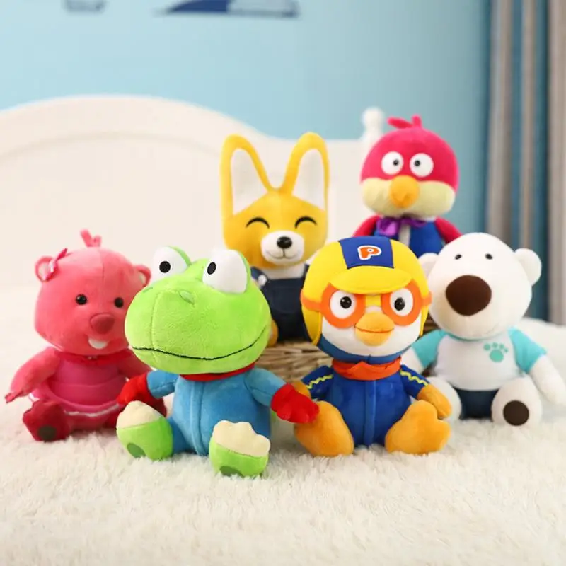 23 см Peluche аниме лиса Бивер полярный медвежонок Пингвин птицы мягкие животные