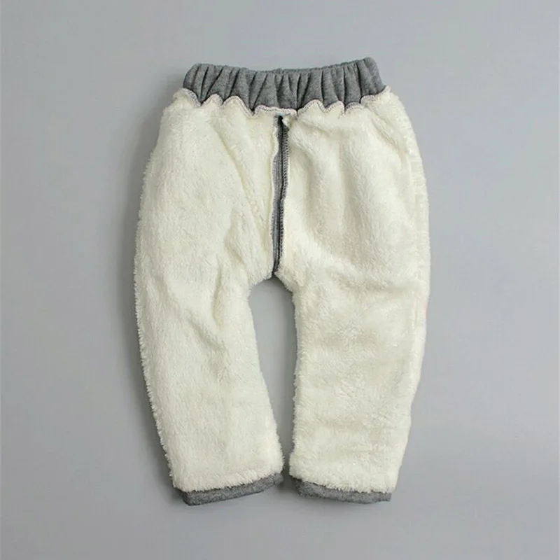 Теплые штаны для мальчиков; Зимние Детские Модные хлопковые брюки из плотного бархата для маленьких девочек; детская одежда; повседневные брюки для мальчиков