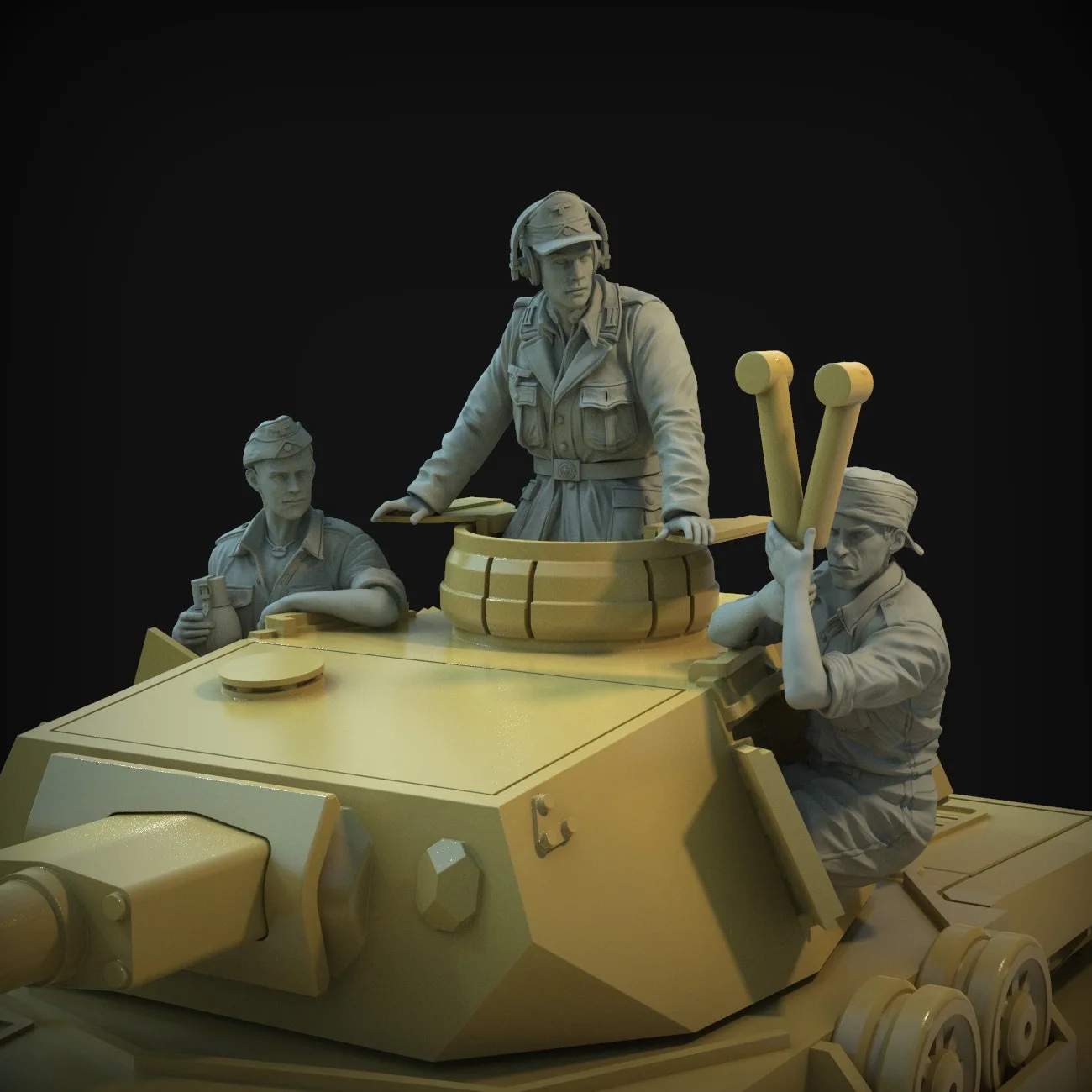 1/35  Resin Model Figure GKï¼Œ German DAK turret set , Unassembled and unpainted kit