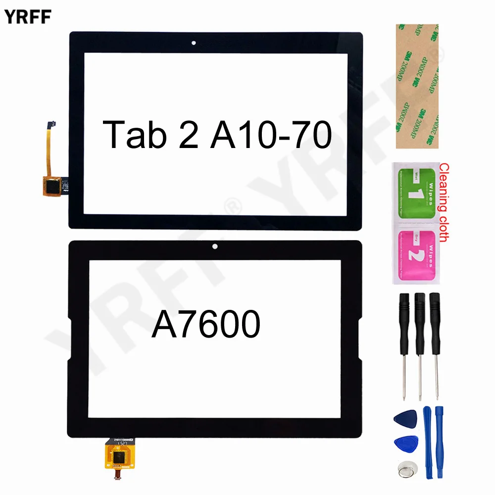 10,1 Экран для lenovo Tab 2 A10-70 A10-70F A10-70L A7600 A7600-F A7600-H Сенсорный экран планшета Сенсор Стекло Панель Замена