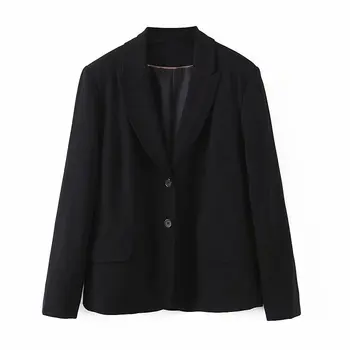 

Woah 2019 Xz60-2234 European and American fashionable pocket decoration loose coat