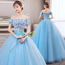 Robe De Soiree/Новинка года; элегантное бальное платье с короткими рукавами и открытыми плечами; классическое бальное платье с цветочным узором; пышные платья