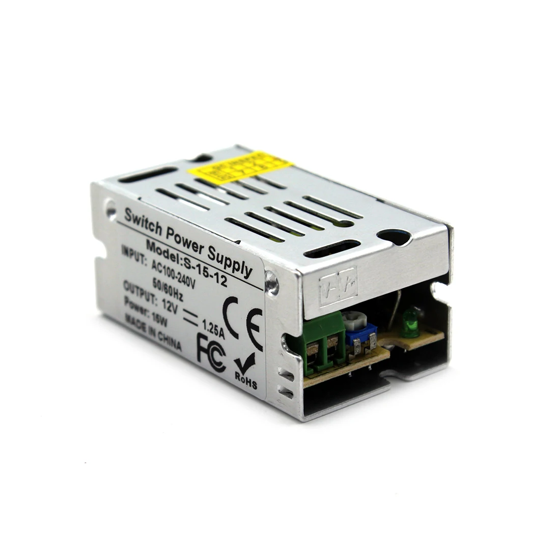 DC 12V источник питания Переключение 1.25A 15W светильник ing трансформаторы 100-240v AC DC12V драйвер SMPS для Светодиодный светильник CC tv AV tv