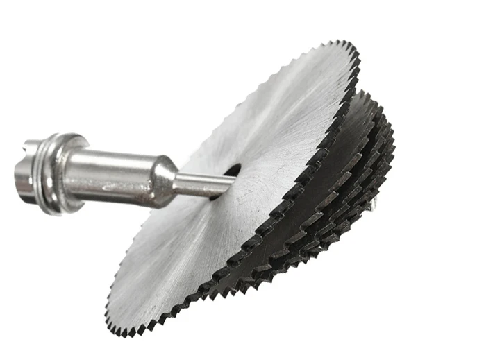 Мини портативный набор пильных лезвий HSS циркулярное роторное лезвие колесные диски оправка для вращающихся инструментов металлический резак Электроинструмент оправка набор