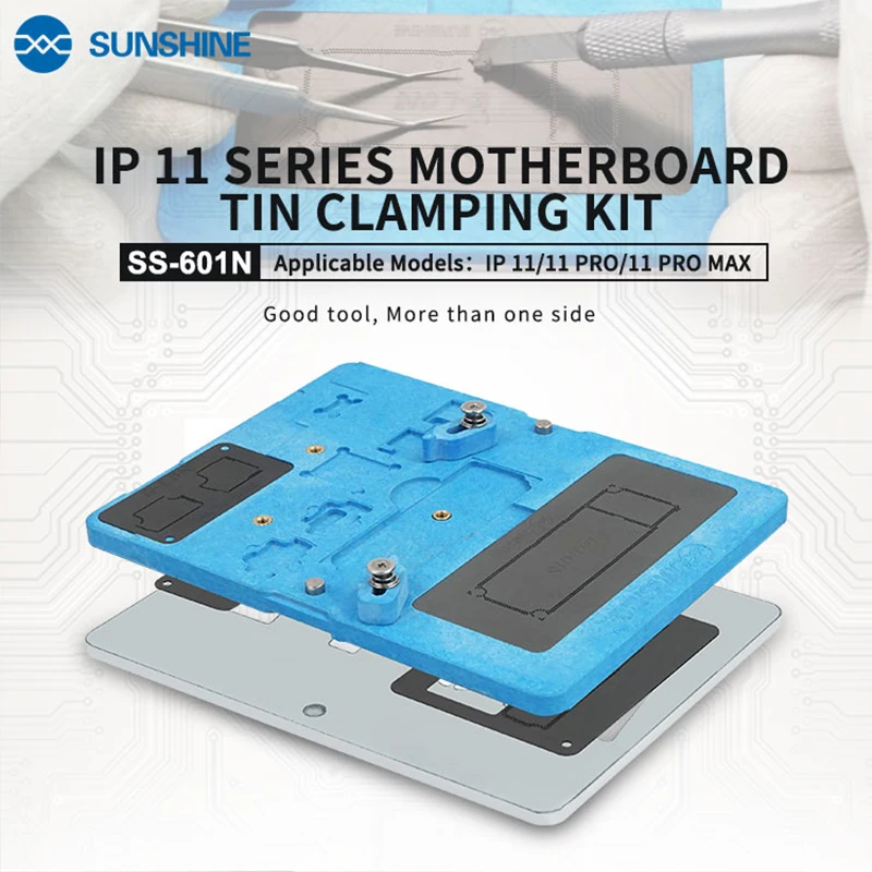 SUNSHINE &ampG-LON SS-601K/601N for iPhone X XS MAX 11 Pro Motherboard Tinning Fixture Set Middle Layer Repair Tools | Инструменты
