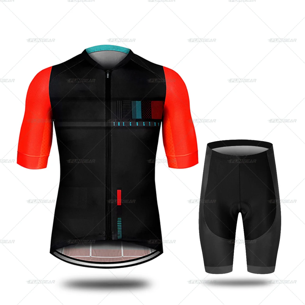NormalCyclingSet Мужская профессиональная одежда для велоспорта, трико для верховой езды, костюмы для велоспорта, одежда для велоспорта, набор из Джерси для гонок, подходит для 3D гелевых мягких шорт, набор для спорта на открытом воздухе - Цвет: NormalCyclingSet