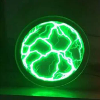 

Home Glass Club Decor Holiday Fancy Plasma Disk Mini Pocket 2.5 Inches Sensor Lighting Plate Led Battery Powered Portable