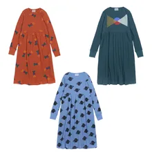 Г. Новое осеннее платье для маленьких девочек красивые вечерние платья принцессы в полоску на Рождество Детские флаги, шерстные платья Сатурна для девочек