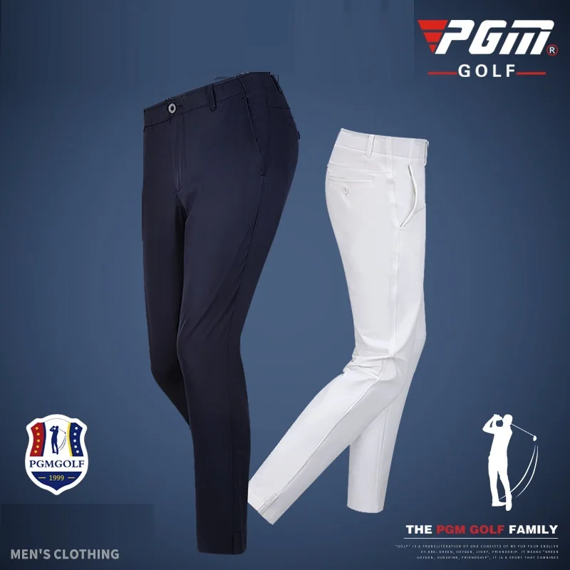 PGM 2020 New Autumn Golf Pants Men High-elastic Outdoor Sports Trouser Men's Elastic Waist Breathable Comfortable Golf Pants