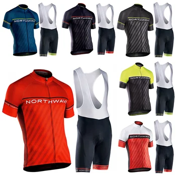 

NW BICYCLING Maillot Culotte Wearpro TEAM Mens Summer Cycling Jersey sets 9D Gel Pad Bike unform cycling clothes Ropa Ciclismo
