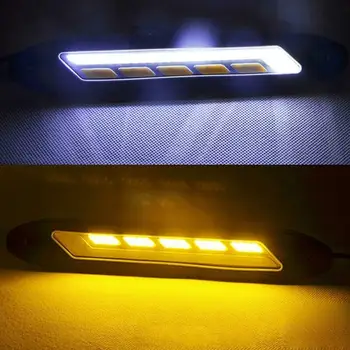 

Car Daytime Running Lights DRL Driving 20W High temperature silicone White&amber