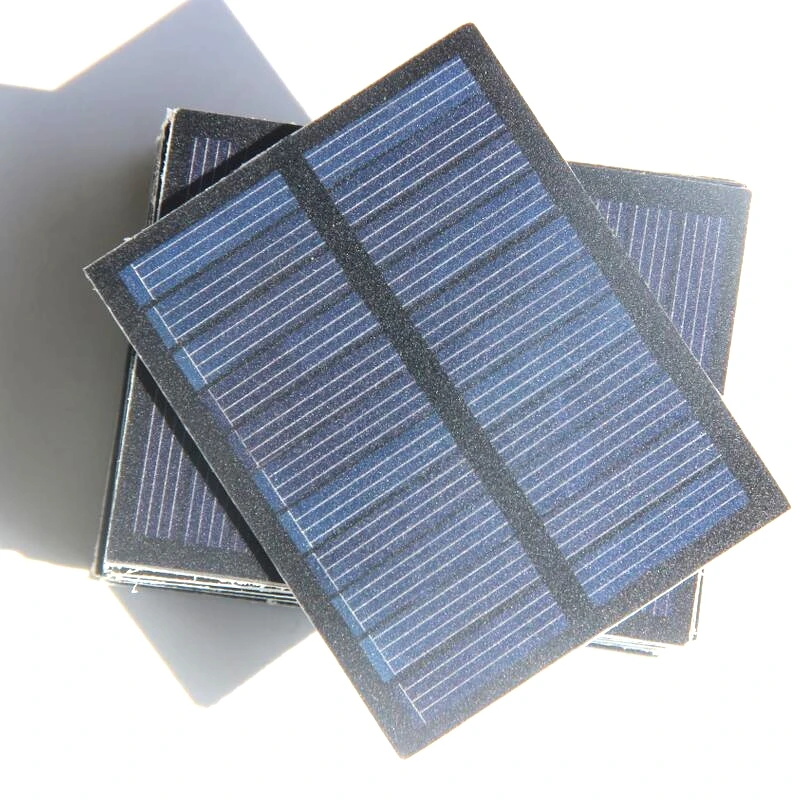 BUHESHUI 0,5 W 5,5 v солнечных батарей DIY Панели солнечные Зарядное устройство для мобильного телефона/3,7 V Батарея Системы образования ПЭТ 76*60 мм 5 шт