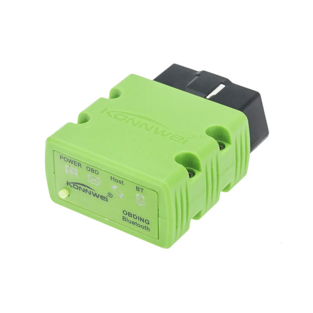 Зеленый Konnwei KW902 ELM327 Bluetooth 3,0 OBD2 OBDII автомобильный двигатель сканер диагностического кода автомобильные аксессуары для Палм КПК мобильный Эндрюс - Цвет: Зеленый