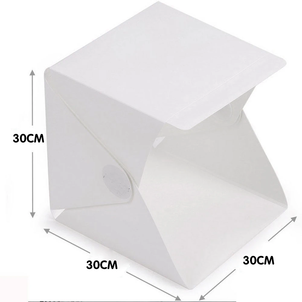 Фон для фотосъемки софтбокс в виде палатки для мини-светильник номер мини-фотобокс с Творческий отличительные складной куб высокого качества Размер: 30X30 см, белый цвет