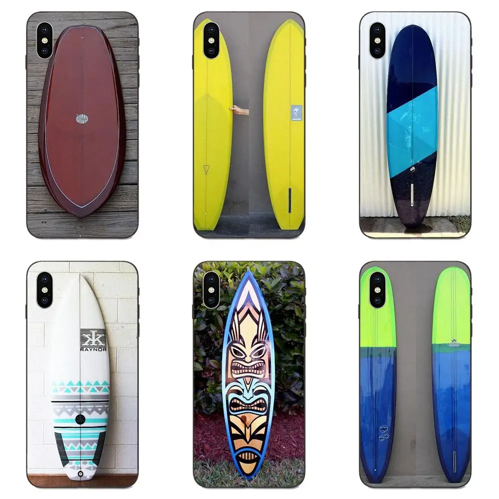 Surf Boards On Blue Windsurfing Soft Mobile Case For Apple iPhone 4 4S 5 5S SE 6 6S 7 8 Plus X XS Max XR | Мобильные телефоны и