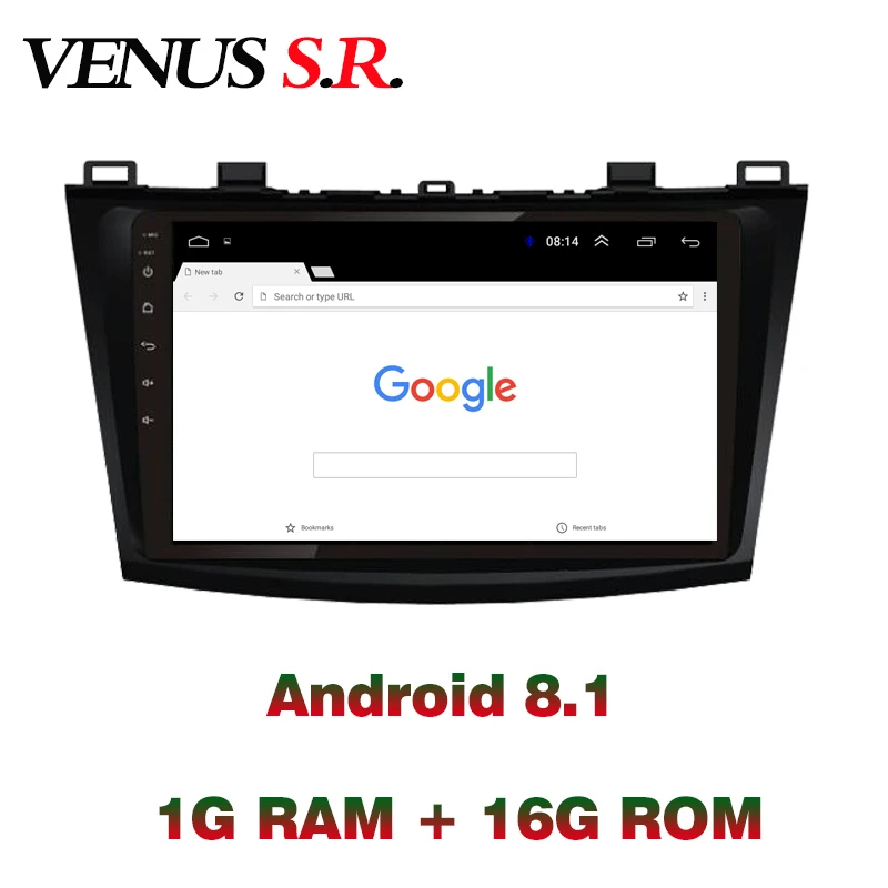Автомобильный DVD-плеер VenusSR на Android 8 1 GPS-навигация мультимедиа для Mazda 3 радио 2008 2009