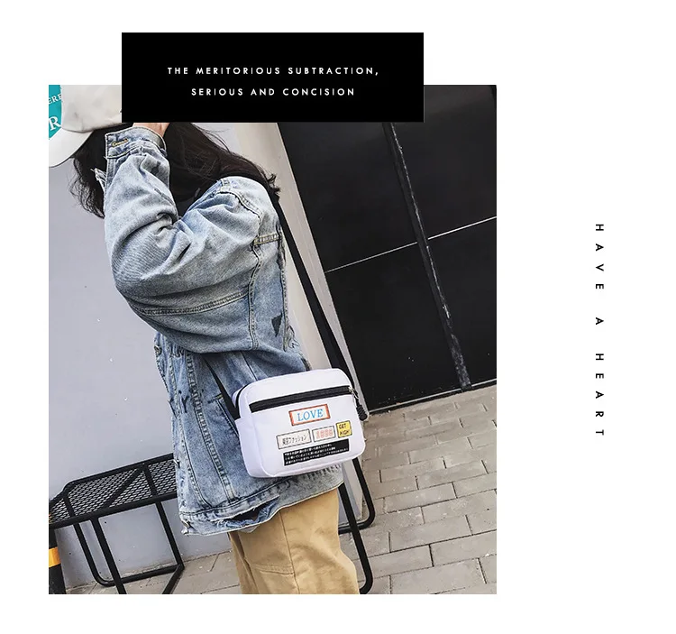 Wide-Strap Bag Fairy New Style Fashion Harajuku Square Sling Bag Shoulder Honey Disco Dancing Bag
