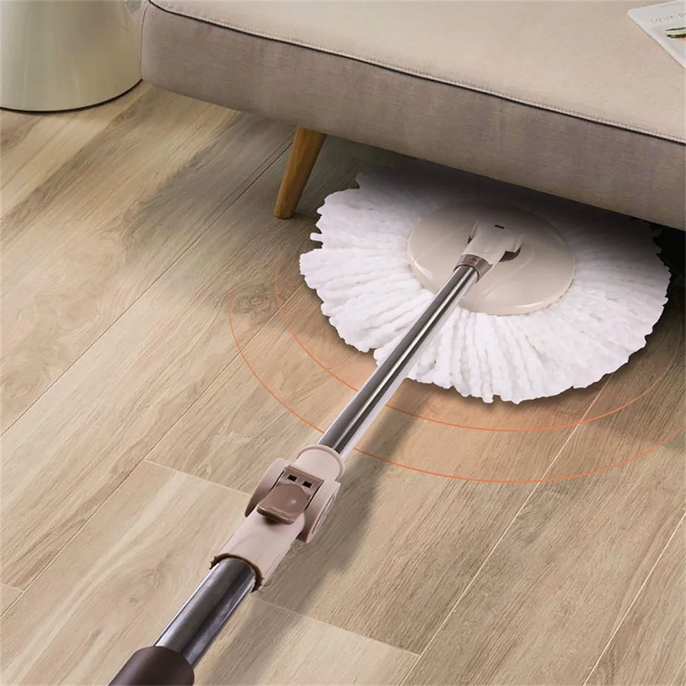 Magic Dual Drive Cleaning Mop Hand Pressing 360 Spin Mops Water Home Kitchen Wash Floor Cleaner Removable With Bucket Drop Mop