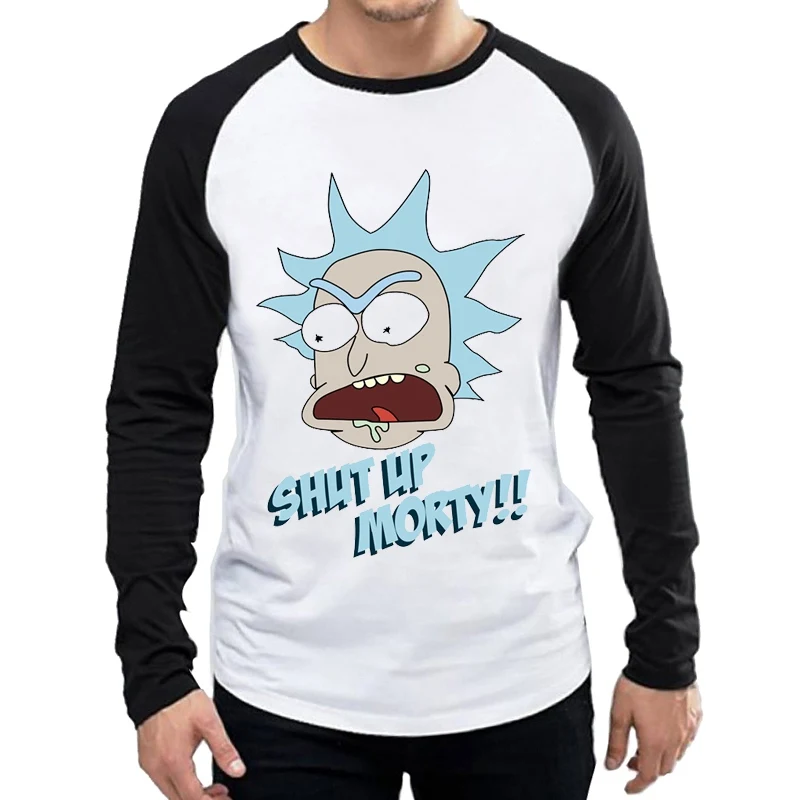 16 Футболка с длинным рукавом Pickle Rick Мужская футболка Rick And Morty новая футболка с аниме Rick летняя футболка Рик Морти крутые мужские футболки - Цвет: 16