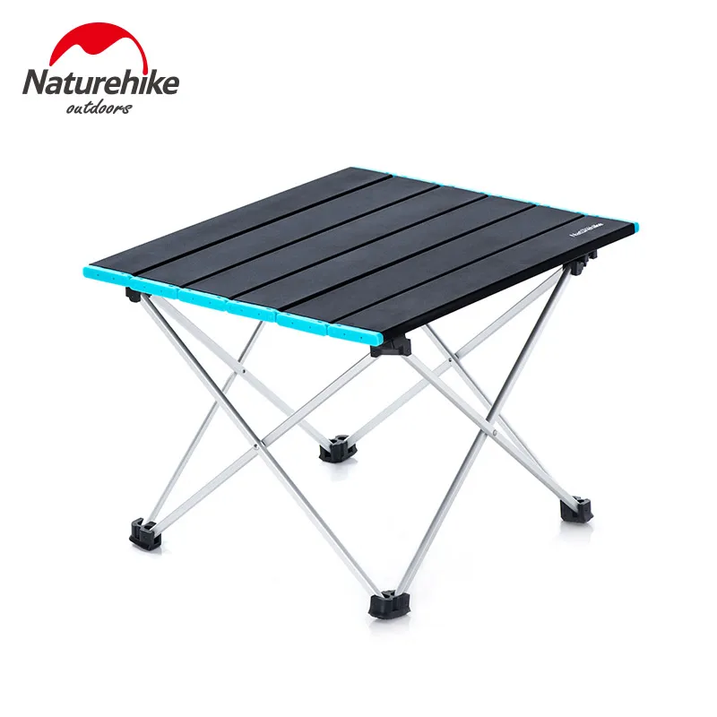  NatureHike Portable Folding Table with Aluminum table top for outdoor camping trips picnic hikes - 