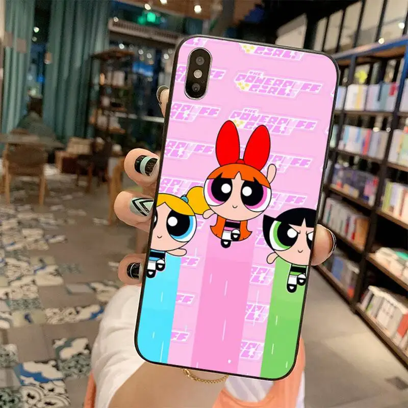 Супер милый Powerpuff Мягкий силиконовый чехол для телефона из ТПУ iPhone 11 pro XS MAX 8 7 6 6S Plus