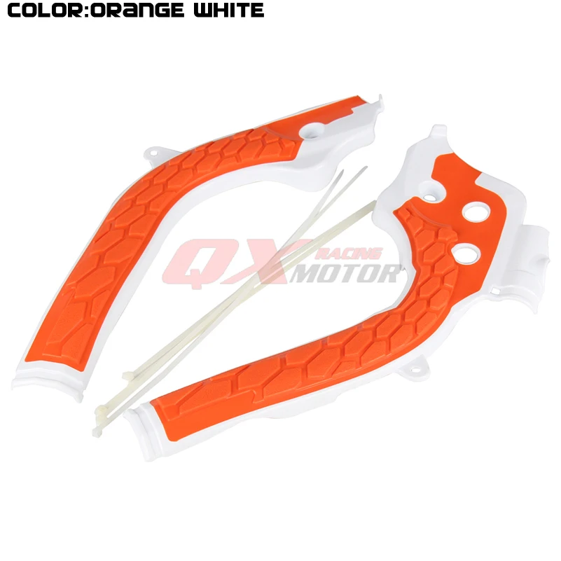 white orange X-рамки гвардии защитная крышка для KTM SX125 SX150 SXF250 SXF350 SXF450 Байк MX мотокросс - Цвет: white orange
