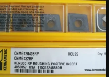 

5PCS KENNAMETAL CARBIDE INSERT CNMG120408RP KCU25