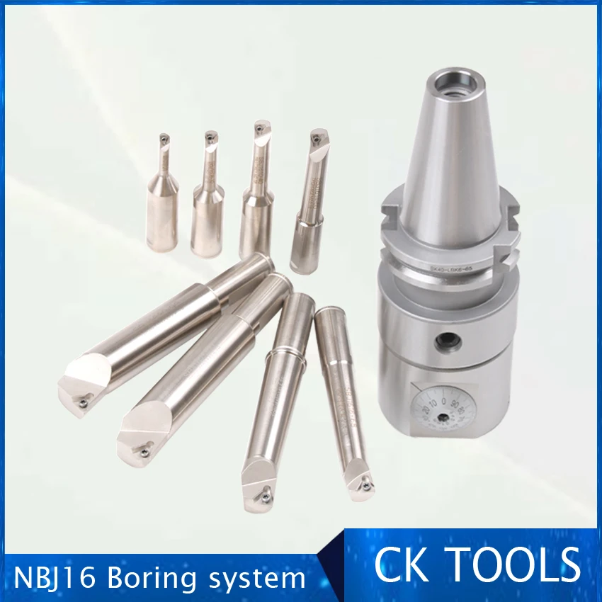 Высокая точность NBJ16 Расточная головка Системы HSK63A R8 MTA 3 MTA4 MTA5 BT30 BT40 BT50 SK40 SK M16 держатель 8 шт. 16 мм сверлящей оправкой ранг