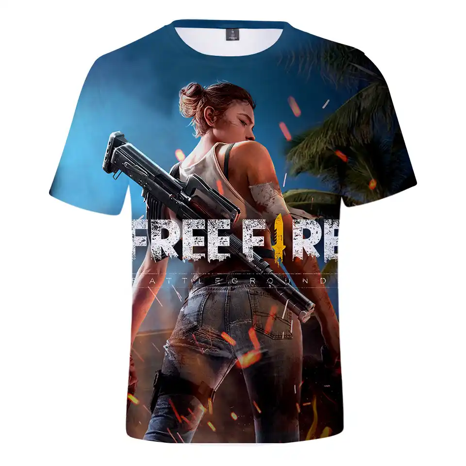 3 To 14 Years Kids T Shirt Free Fire 3d Printed Tshirt T Shirt Boys Girls Harajuku Cartoon T Shirts Tops Children Clothes