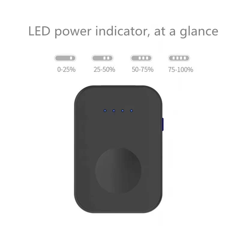 QI Беспроводное зарядное устройство для Apple Watch band 5 4 iWatch 3 2 1 портативные умные часы внешний аккумулятор банк питания брелок