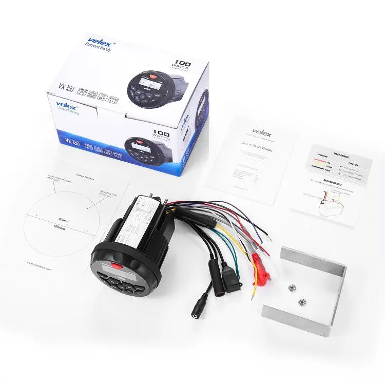 Amazon.co.jp: [ VELEX] [防水ブルートゥースマリンデジタル