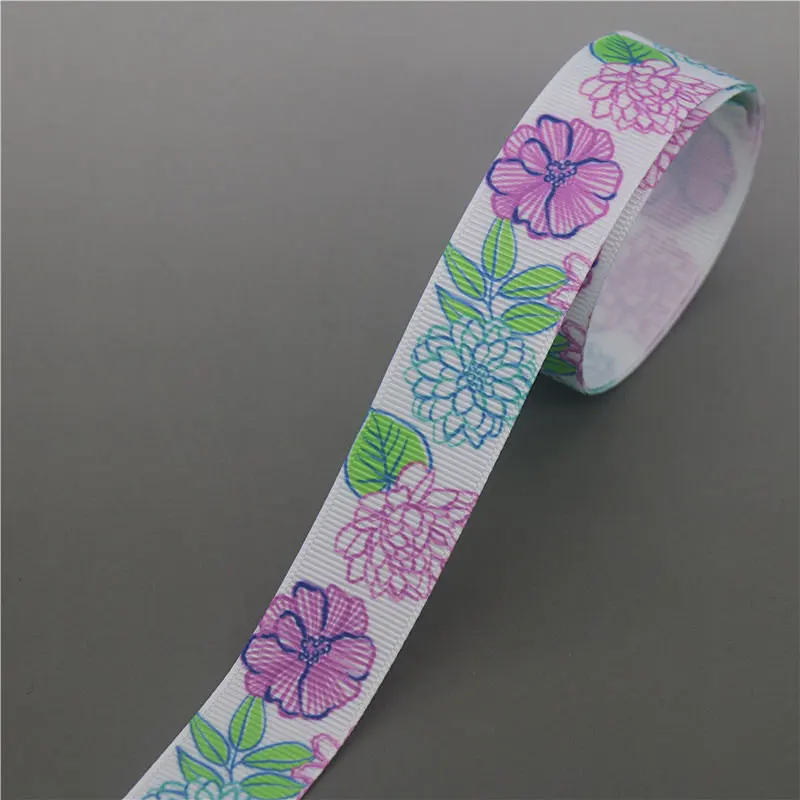 DUWES 50 ярдов кекс мороженое напечатанный Grosgrain ленточный аксессуар Hairbow головной убор украшение «сделай сам» оптом OEM D1136 - Цвет: 10237