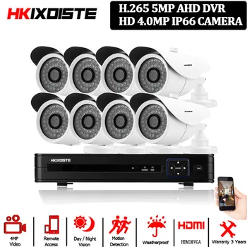 

Home cctv Camera Security System Kit 8ch Outdoor Waterproof Video Surveillance Cameras Ahd Dvr Monitoring Camera System Full Set
