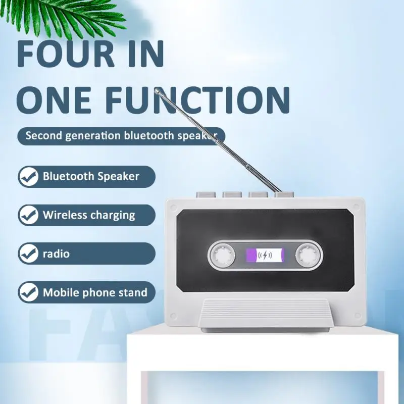 New Retro TV Wireless Bluetooth Speaker High Bass Portable US Radio High-Definition Sound Stereo Loud | Электроника