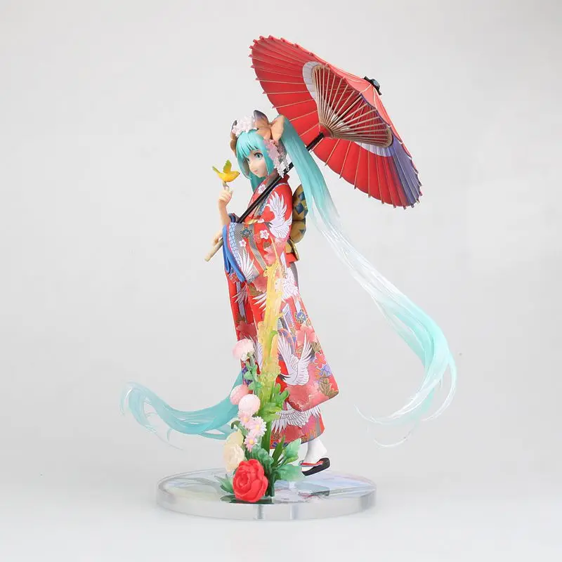 NEW hot 23cm Hatsune Miku kimono Action figure toys doll collection Christmas gift with box (8)