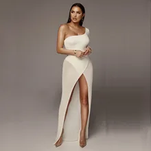 AHVIT стиль высота боковой Разделение пикантные Для женщин юбка с высокой талией Твердые Цвет модные элегантные вечерние юбка для ночного клуба ZSC-Z038