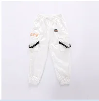 Pants Детский танцевальный костюм для джаза белые леопардовые штаны для девочек комплект в стиле хип-хоп, детский модный подиумный показ, модельная одежда для сцены - Цвет: Pants
